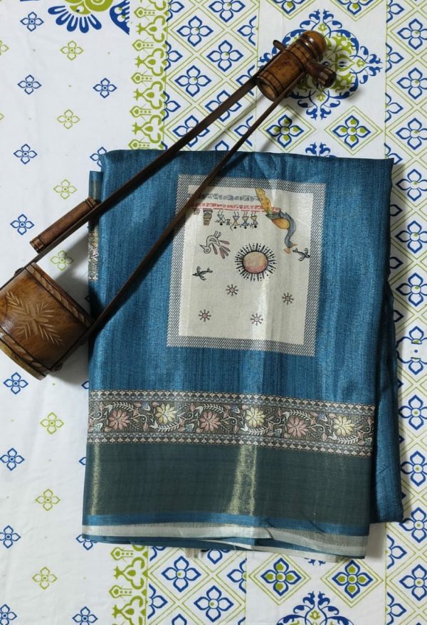 প্রিমিয়াম ইন্ডিয়ান তসর সিল্ক শাড়ি
