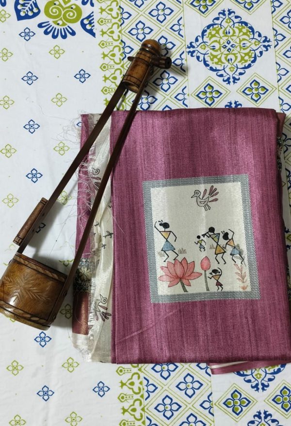 প্রিমিয়াম ইন্ডিয়ান তসর সিল্ক শাড়ি