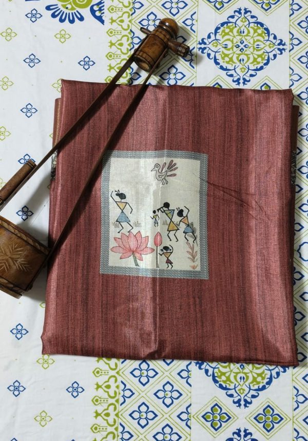 প্রিমিয়াম ইন্ডিয়ান তসর সিল্ক শাড়ি